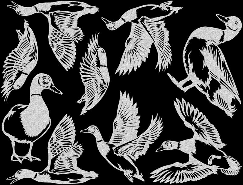 Décalcomanies de canard - Céramique Cône 017 - Verre fusionné - Émail