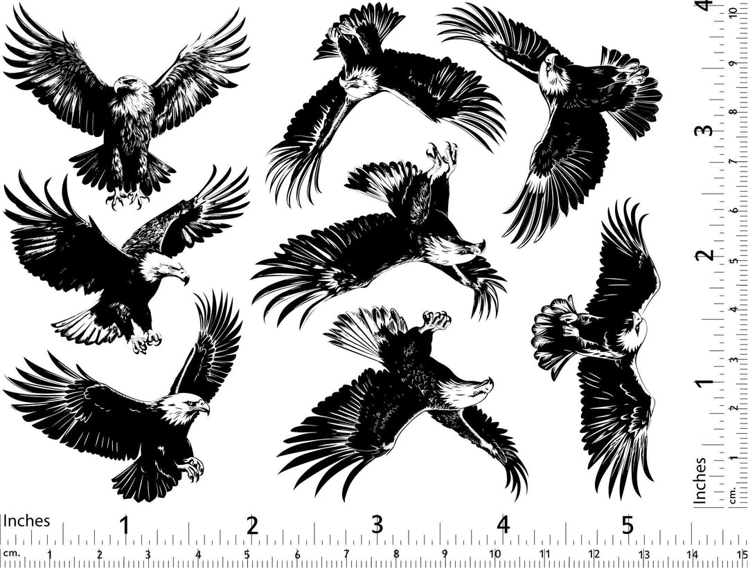 Eagle Decals - Ceramic Cone 017 - Fused Glass - Enamel