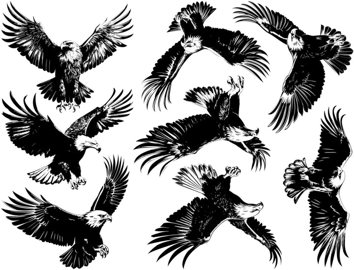 Eagle Decals - Ceramic Cone 017 - Fused Glass - Enamel