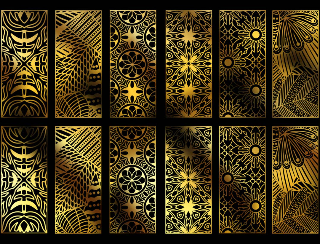 Floral Rectangle Decals - Ceramic Cone 017 - Fused Glass - Enamel