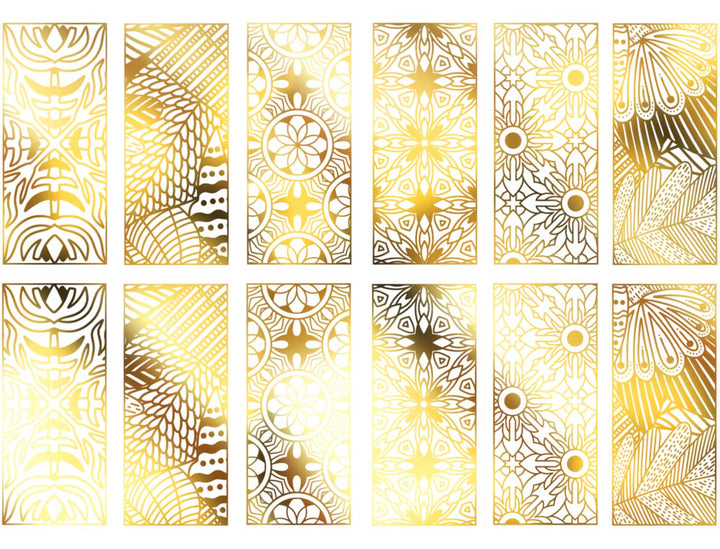 Floral Rectangle Decals - Ceramic Cone 017 - Fused Glass - Enamel