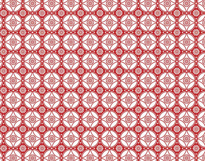 Décalcomanie à motif floral répétitif - Céramique Cône 6 - En-glaçure