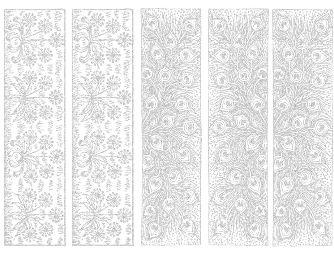 Décalcomanies de frise rectangulaire décoratives antiques - Verrerie - Émail