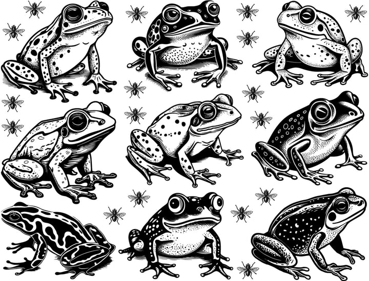 Alligator- und Krokodil-Aufkleber - Keramikkegel 017 - Geschmolzenes Glas