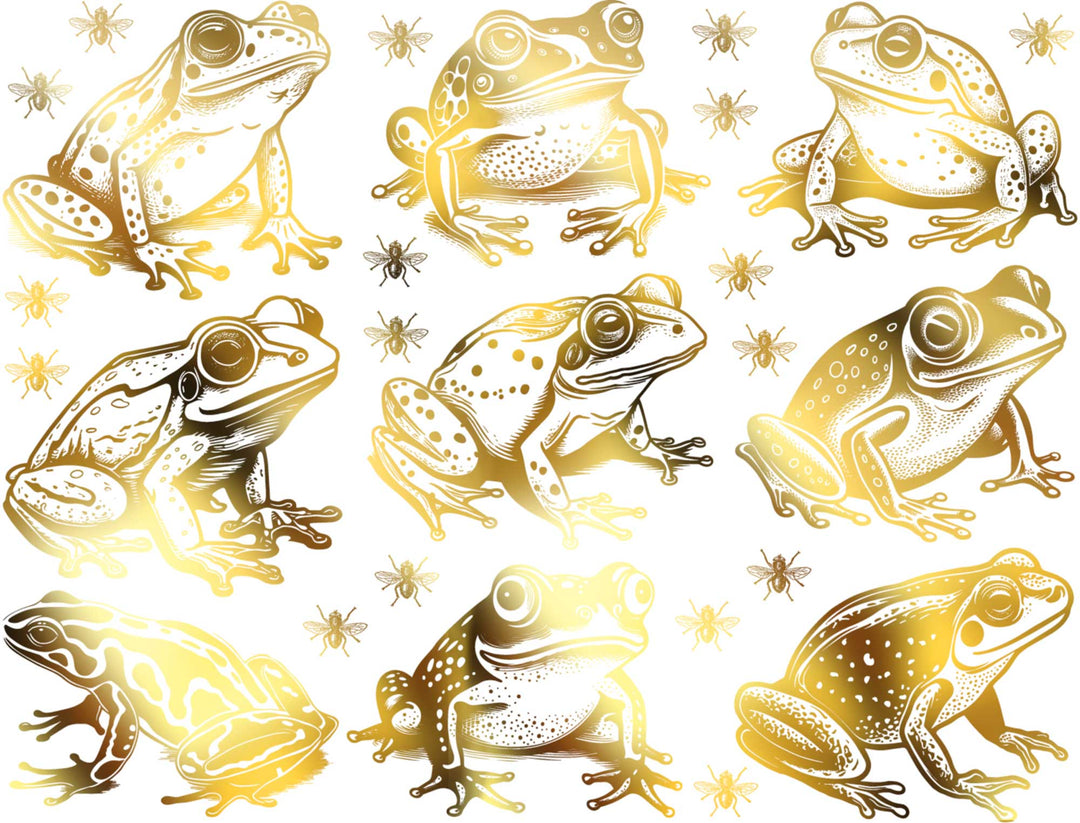 Alligator- und Krokodil-Aufkleber - Keramikkegel 017 - Geschmolzenes Glas