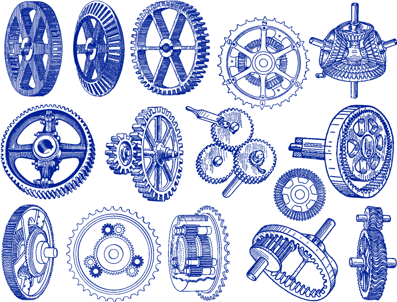 Gear Decals - Ceramic Cone 017 - Fused Glass - Enamel