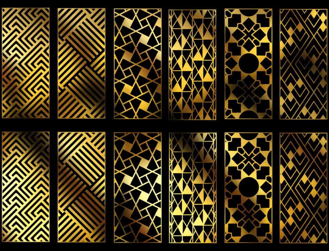 Geometric Rectangle Decals - Ceramic Cone 017 - Fused Glass - Enamel