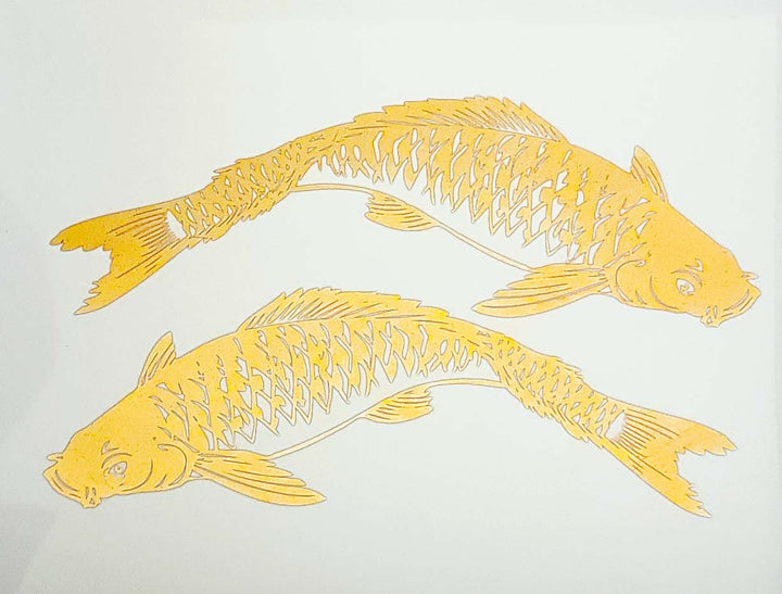 Décalcomanies Carpes Koï - Céramique Cône 017 - Verre fusionné - Émail