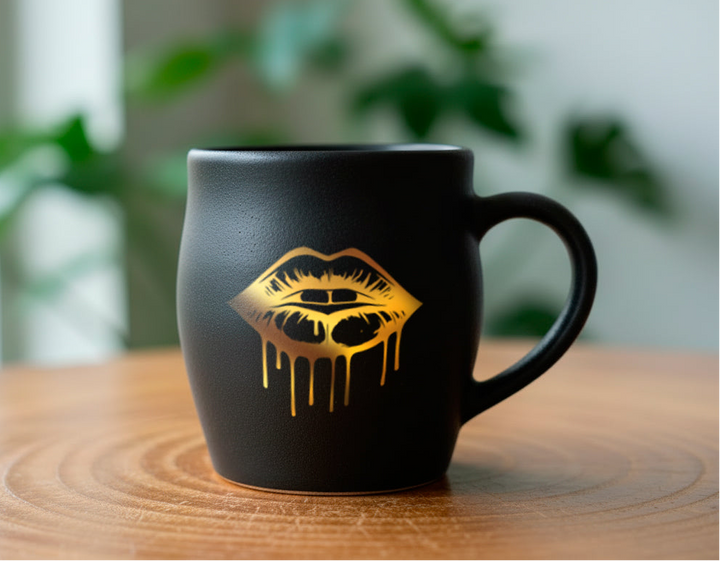 Lippen Abziehbilder - Keramik Brenntemperatur ~780°C - Schmelzglas - Emaille