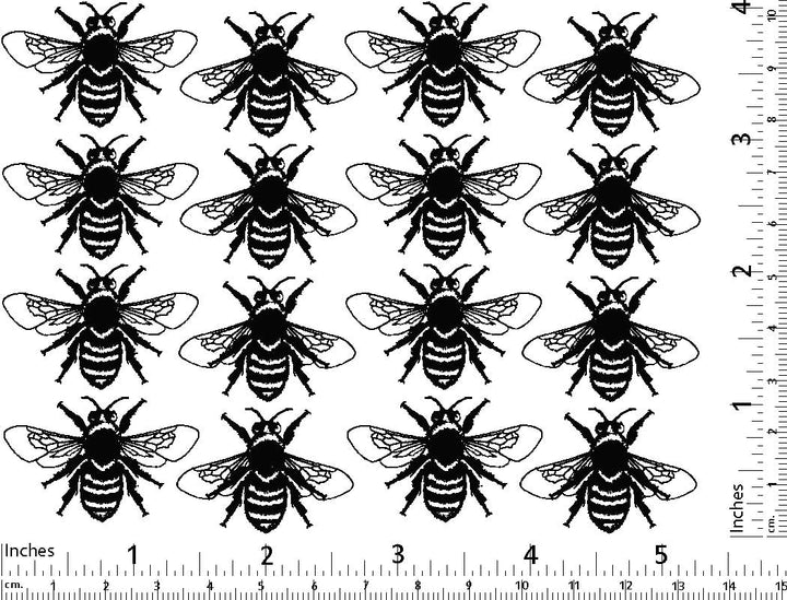 Décalcomanie Reines des abeilles - Cône 017 - Verre fusionné - Émail