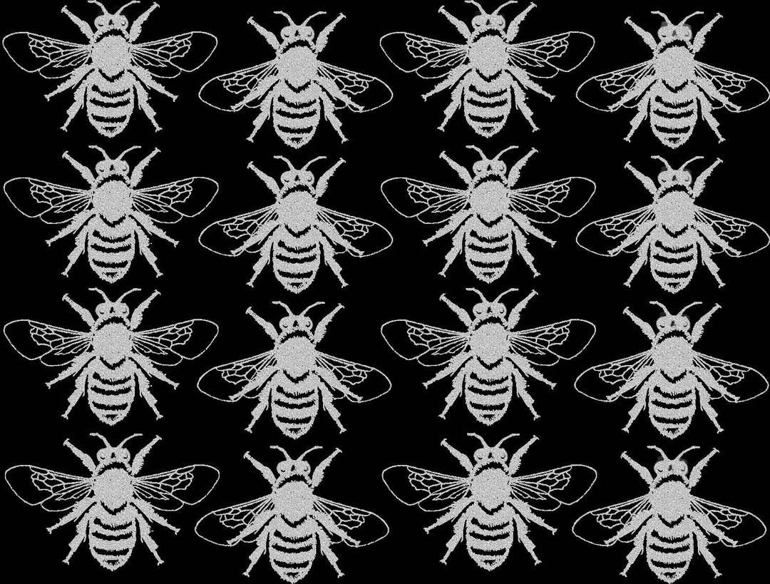 Décalcomanie Reines des abeilles - Cône 017 - Verre fusionné - Émail