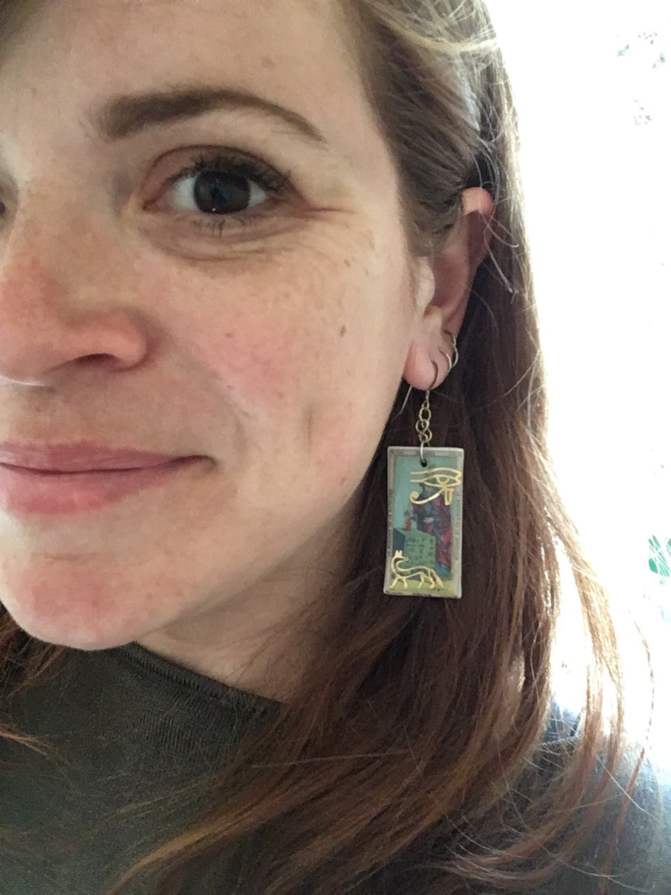 Carte de Tarot Française Antique n°2 Décalcomanies - En-glaçure 2000°F/1100°C