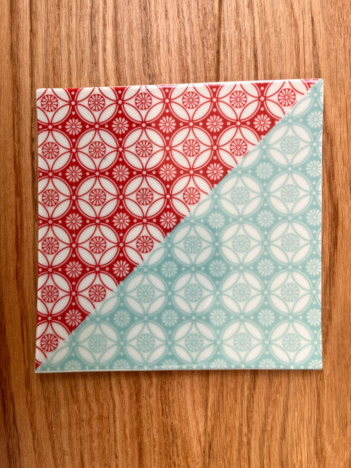 Décalcomanies personnalisées de Sérigraphie Cône 6 sarcelle pour céramique