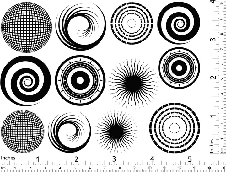 Grand Cercle #2 Décalcomanies - Céramique Cône 017 - Verre Fusionné - Émail