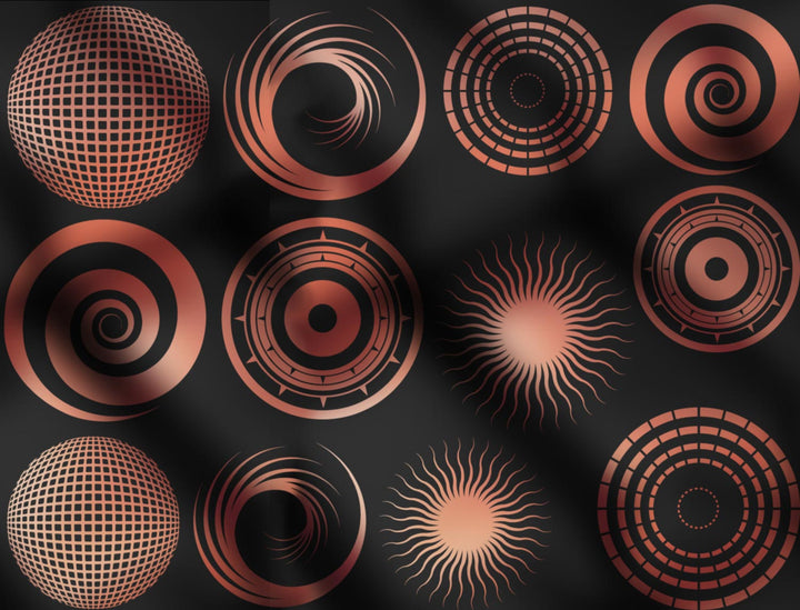 Grand Cercle n°2 Décalcomanies - Verrerie - Émail