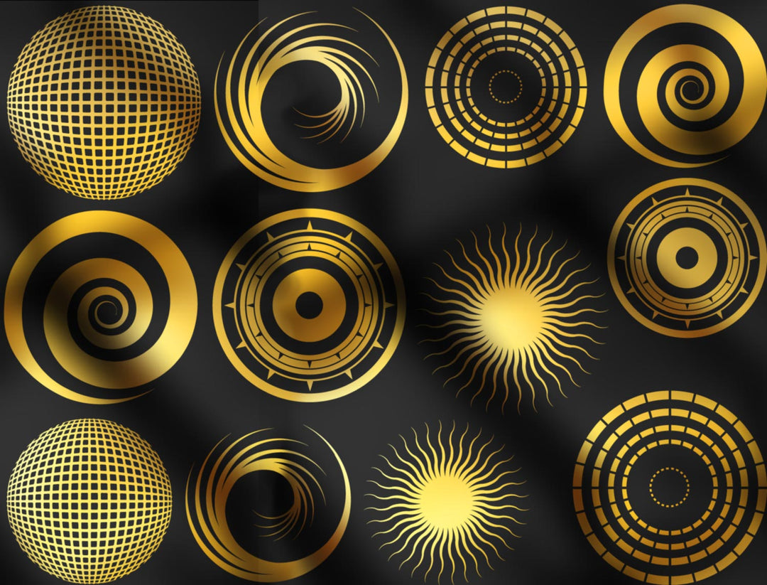 Grand Cercle #2 Décalcomanies - Céramique Cône 017 - Verre Fusionné - Émail