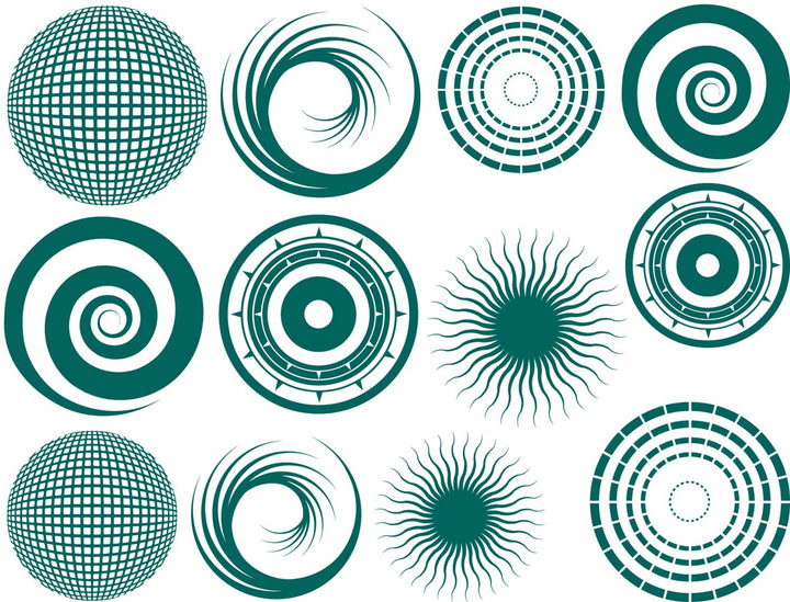 Grand Cercle n°2 Décalcomanies - Verrerie - Émail