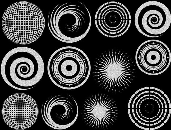 Grand Cercle #2 Décalcomanies - Céramique Cône 017 - Verre Fusionné - Émail