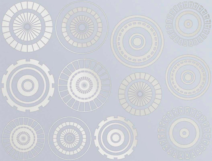 Grand Cercle #1 Décalcomanies - Céramique Cône 017 - Verre Fusionné - Émail