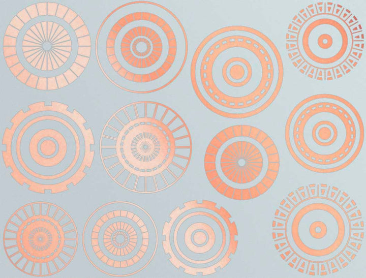 Grand Cercle #1 Décalcomanies - Céramique Cône 017 - Verre Fusionné - Émail