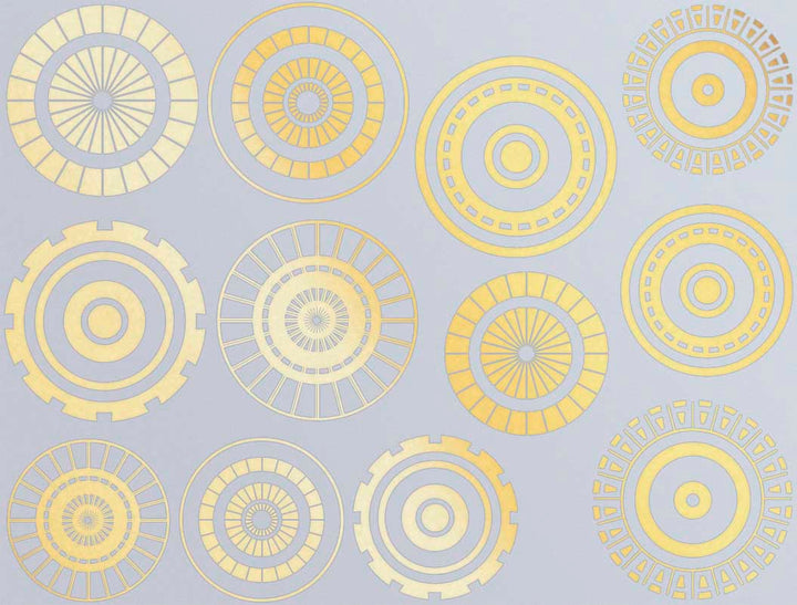 Grand Cercle #1 Décalcomanies - Céramique Cône 017 - Verre Fusionné - Émail