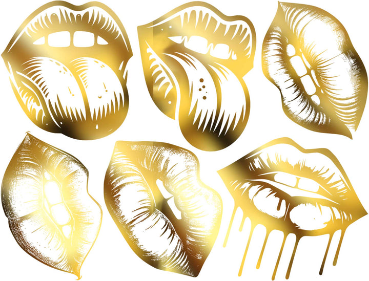 Lippen Abziehbilder - Keramik Brenntemperatur ~780°C - Schmelzglas - Emaille