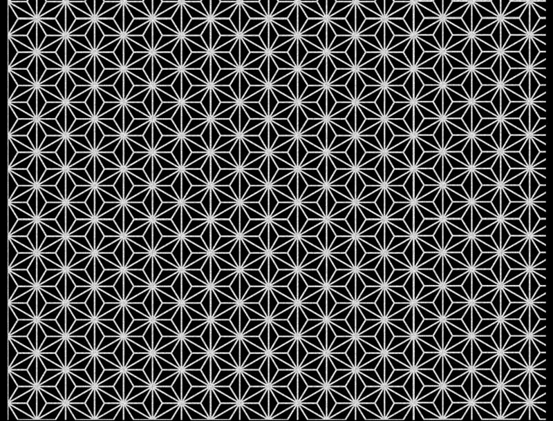 Aufkleber mit mittelalterlichem Linienmuster – Kegel 017 – Geschmolzenes Glas