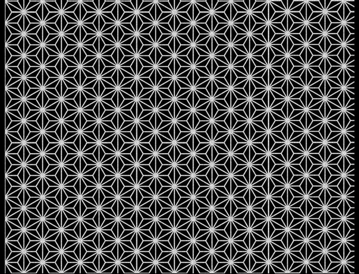 Aufkleber mit mittelalterlichem Linienmuster – Kegel 017 – Geschmolzenes Glas