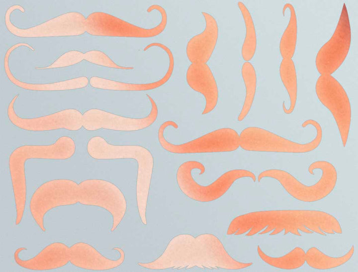 Décalcomanies Moustache - Verrerie - Émail