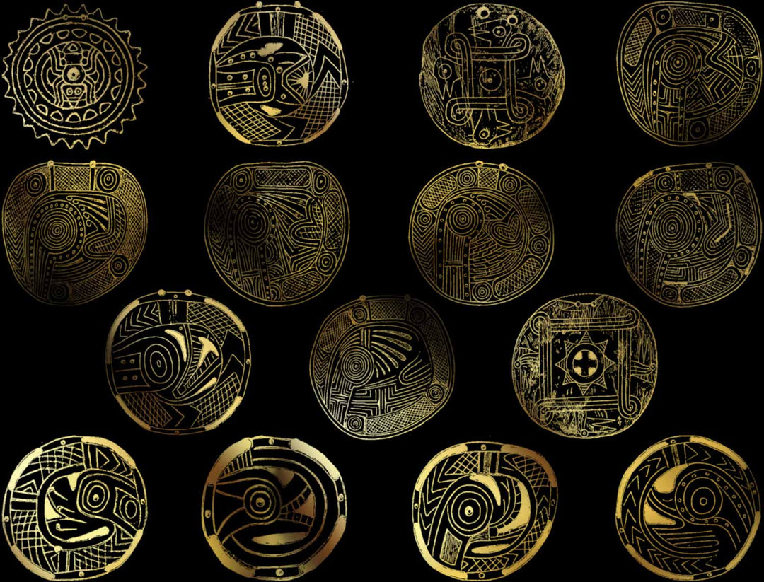 Décalcomanies de sculpture amérindienne - Céramique Cône 017 - Verre fusionné - Émail