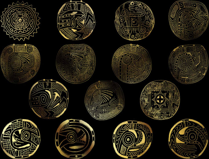 Décalcomanies de sculpture amérindienne - Céramique Cône 017 - Verre fusionné - Émail