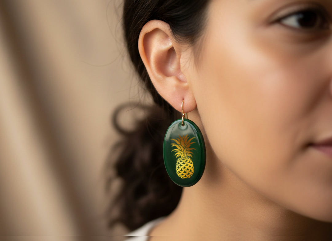 Pineapple Decals - Ceramic Cone 017 - Fused Glass - Enamel