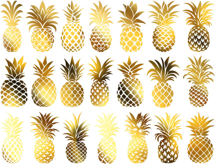 Pineapple Decals - Ceramic Cone 017 - Fused Glass - Enamel