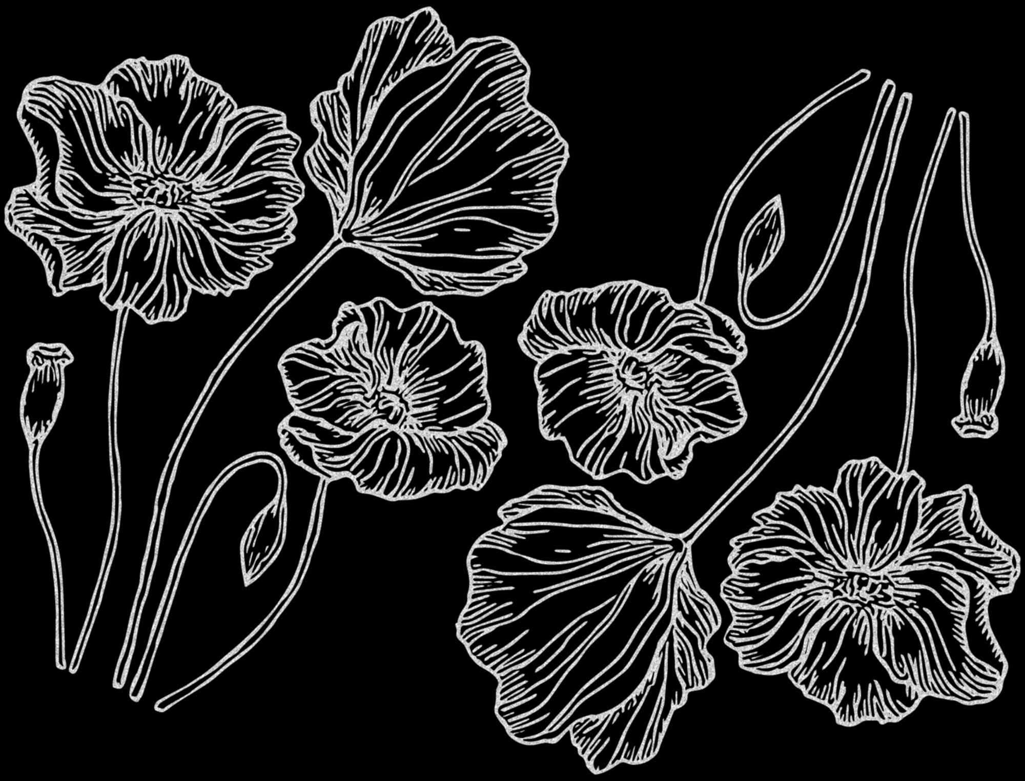 Poppy Decals - Ceramic Cone 017 - Fused Glass - Enamel – Milestone