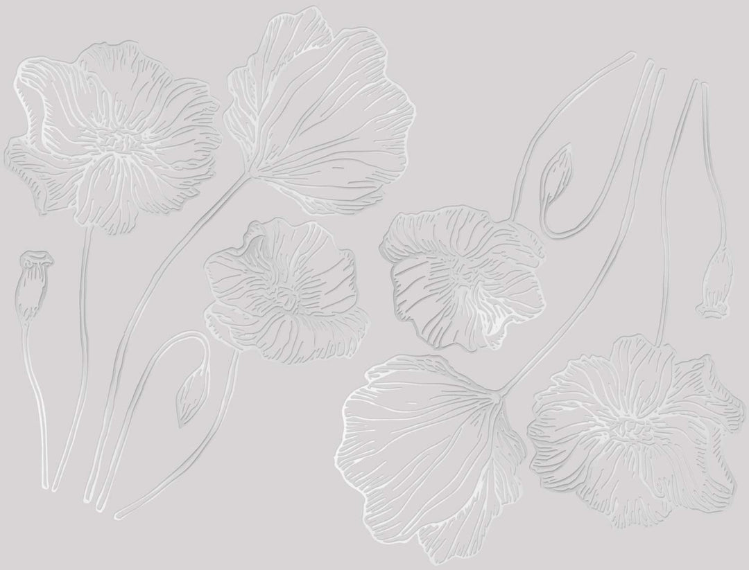 Décalcomanies Coquelicot - Céramique Cône 017 - Verre fusionné - Émail