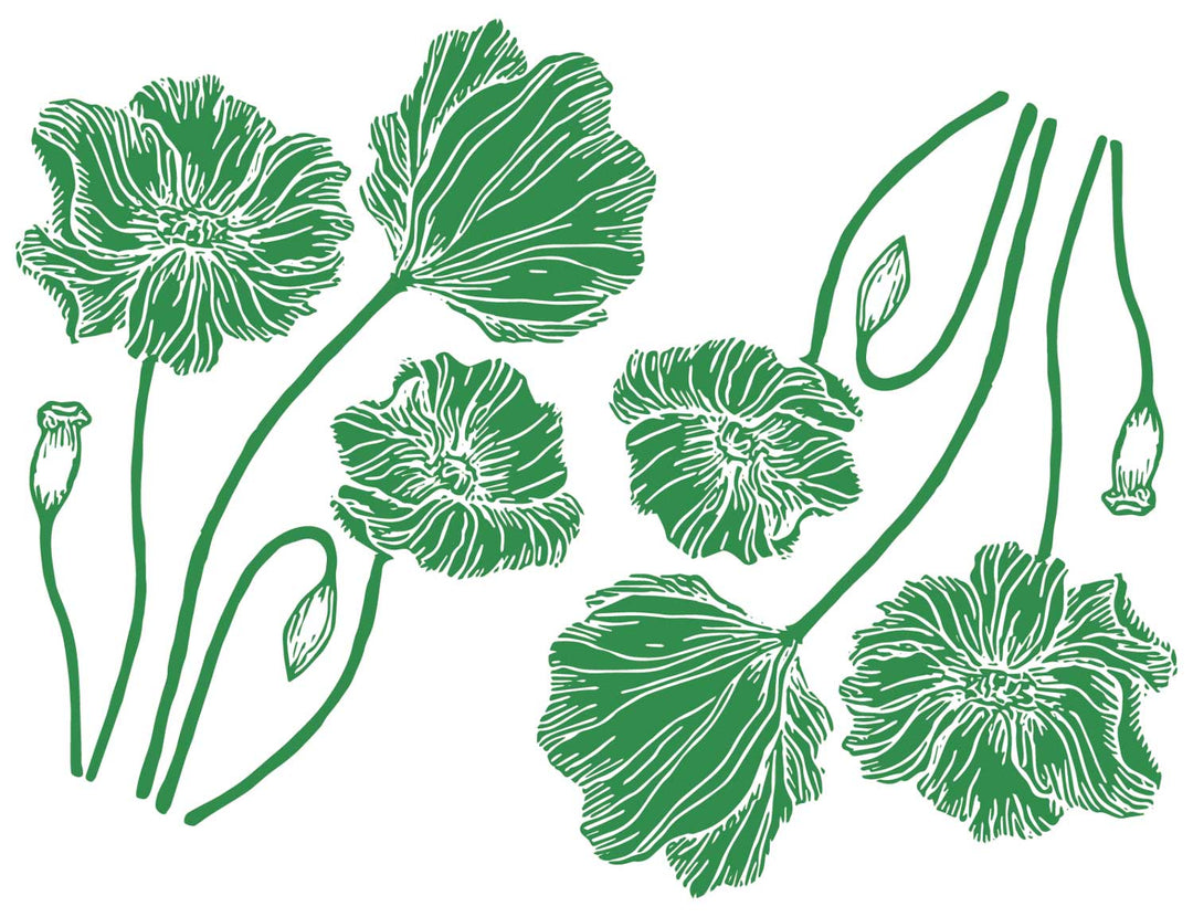 Poppy Solid Color Decals - Ceramic Cone 017 - Fused Glass - Enamel
