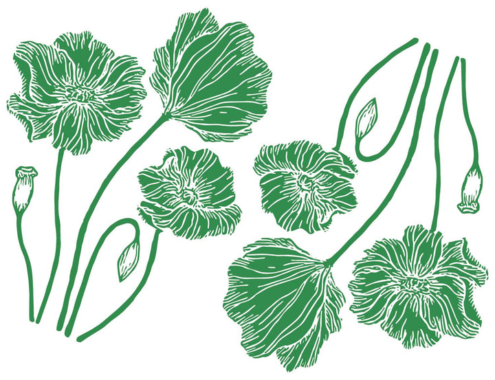 Poppy Solid Color Decals - Ceramic Cone 017 - Fused Glass - Enamel