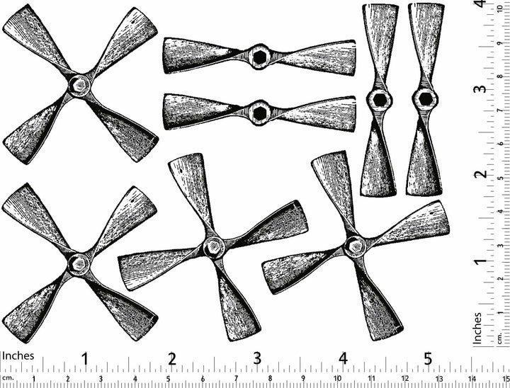 Propeller Decals - Ceramic Cone 017 - Fused Glass - Enamel