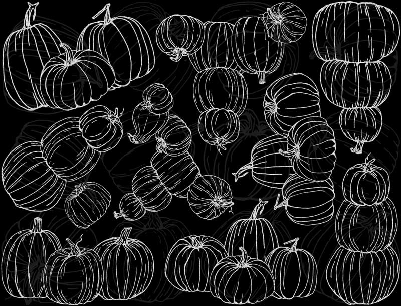 Kürbisbeet-Aufkleber - Kegel 017 - Geschmolzenes Glas