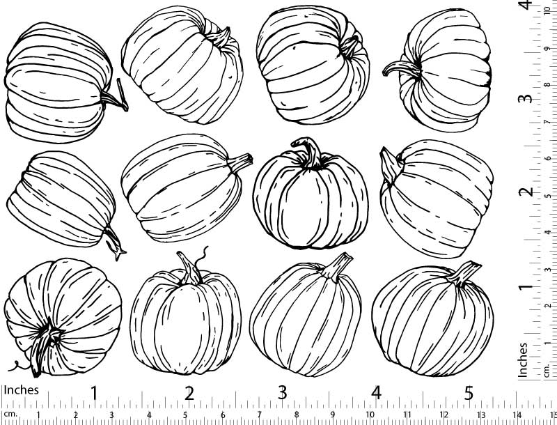 Décalcomanies de citrouille - Cône 017 - Verre fusionné - Émail