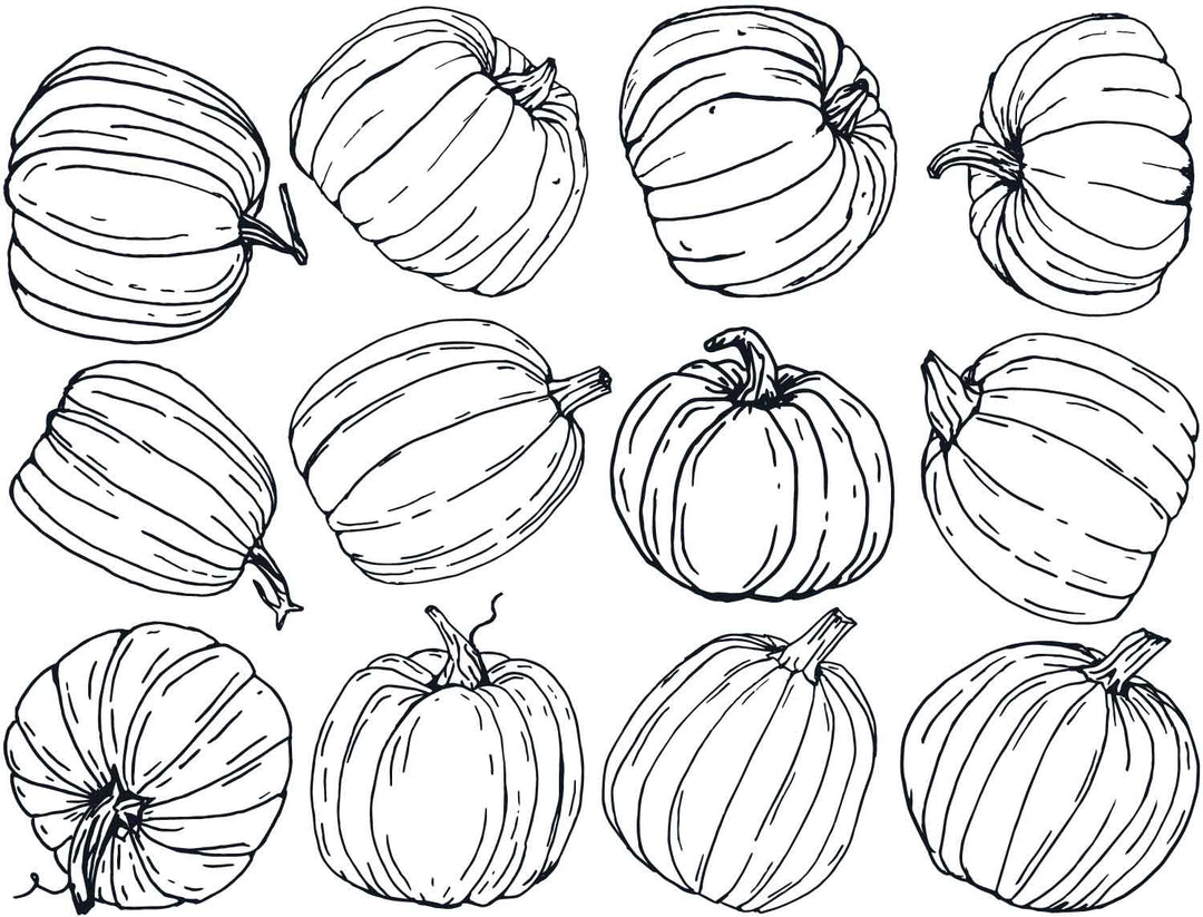 Décalcomanies de citrouille - Cône 017 - Verre fusionné - Émail