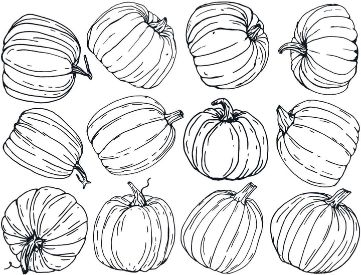 Décalcomanies de citrouille - Cône 017 - Verre fusionné - Émail