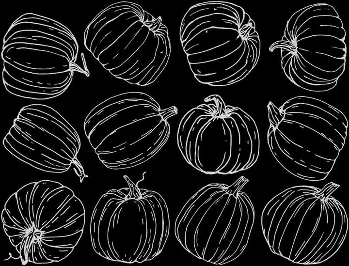 Décalcomanies de citrouille - Cône 017 - Verre fusionné - Émail