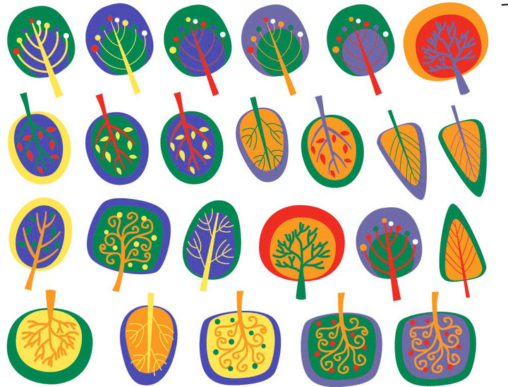 Arbres Arc-en-ciel - Verrerie - Émail