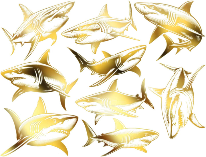 Décalcomanies Requin - Céramique Cône 017 - Verre fusionné - Émail