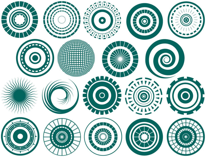 Décalcomanies Petits Cercles - Verrerie - Émail