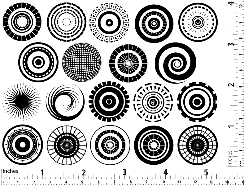 Décalcomanies Petits Cercles - Verrerie - Émail