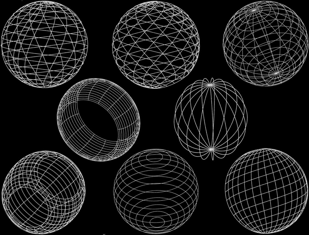 Geometrische Kugelaufkleber - Keramikkegel 017 - Geschmolzenes Glas