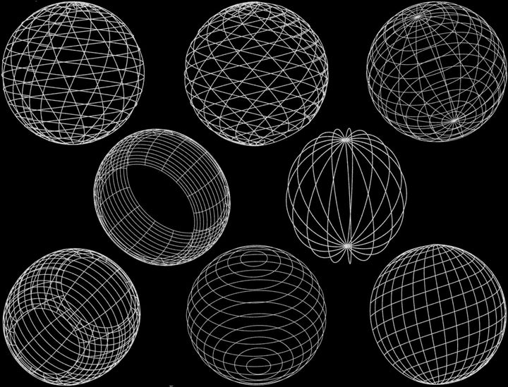 Geometrische Kugelaufkleber - Keramikkegel 017 - Geschmolzenes Glas