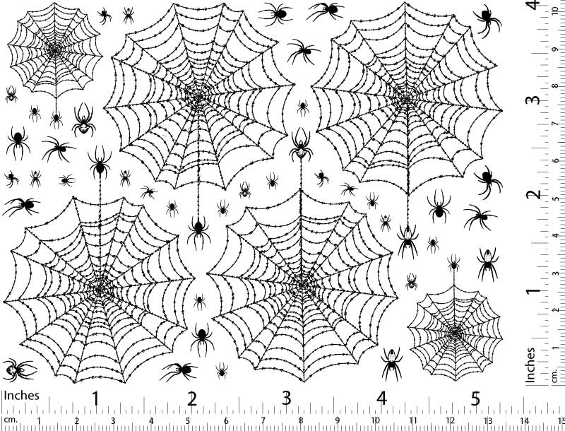 Décalcomanies Toile d'araignée - Cône 017 - Verre fusionné - Émail